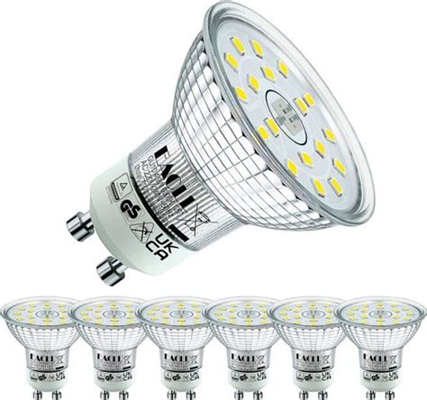 Ampoules Led Gu10 Blanc Froid Source De Lumière 4 9w 6000k 585 Lumens