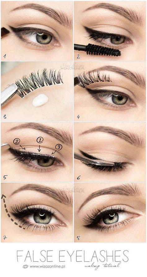 How To Apply Fake Eyelashes Steps