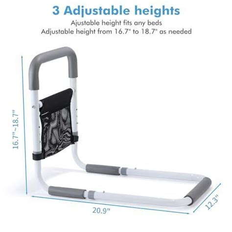 Wehwupe Bed Rails For Elderly Adults Safety Height Adjustable Bed