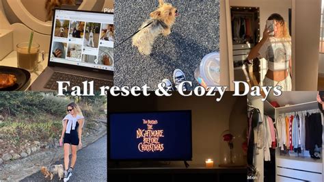 Fall Reset Cozy Days Morning Routine Closet Clean Out Hair Salon