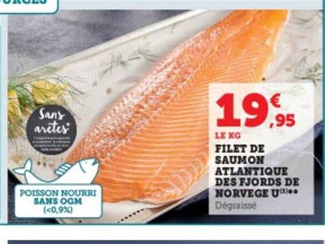 Promo Filet De Saumon Atlantique Des Fjords De Norv Ge U Chez Hyper U