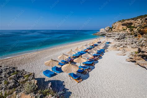 Dhermi Beach - Dhermi, Himarë, Vlore, Albania Stock Photo | Adobe Stock