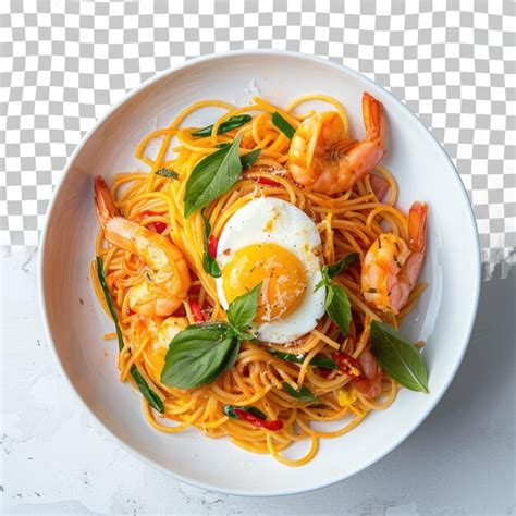 Premium Psd A Bowl Of Shrimps With An Egg And Shrimp