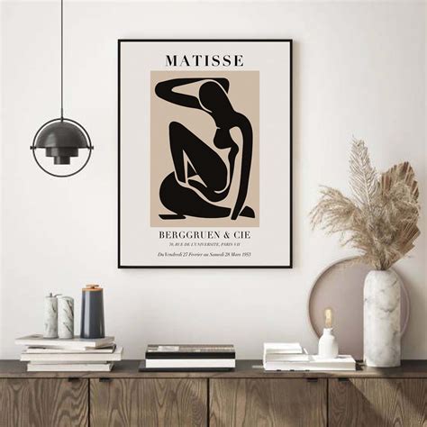 Matisse Nude Matisse Woman Poster Neutral Wall Art Matisse Etsy