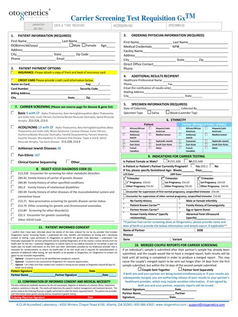 Fillable Online Prenatal Genetics Test Requisition Form Genedx Fax