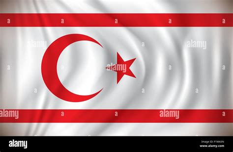 Flag Of Northern Cyprus Vector Illustration Stock Vector Image And Art