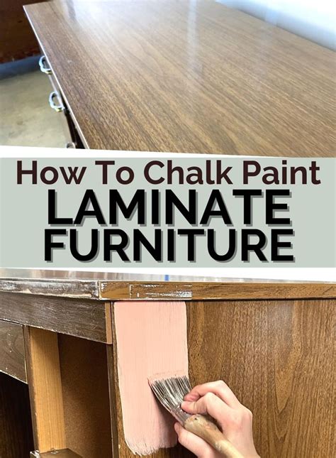 How To Chalk Paint Laminate Furniture Painting Laminate Furniture