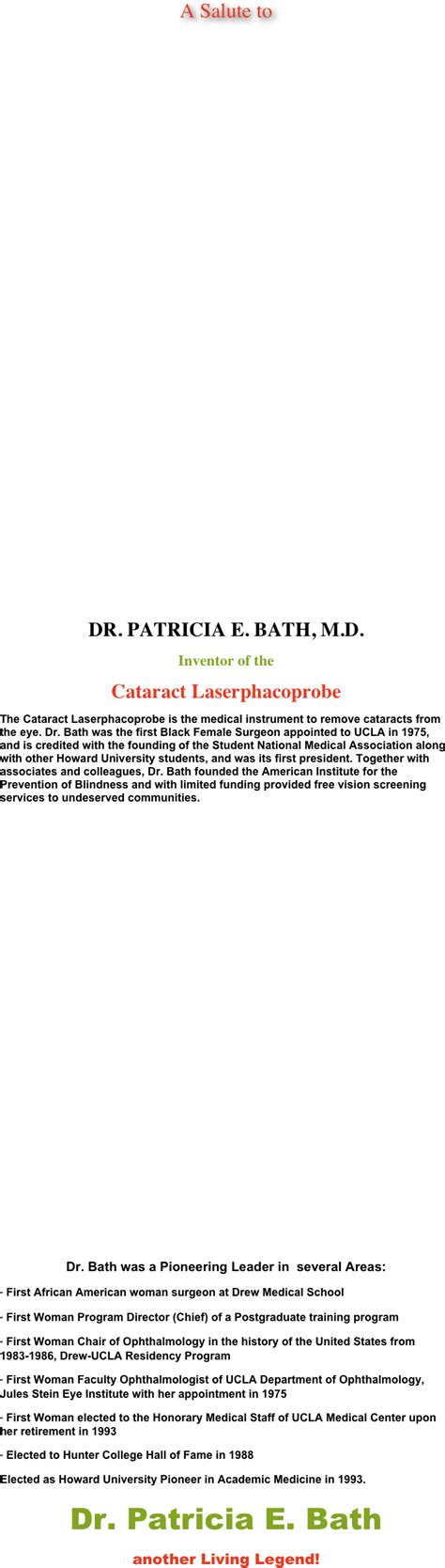 Dr. Patricia Bath