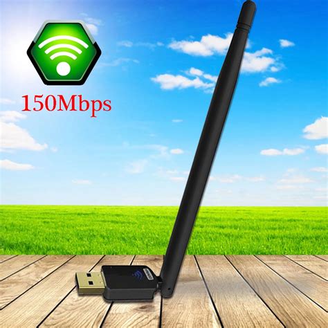 NOYOKERE Wireless WiFi Network Adapter With 6dBi Antenna 150M USB ...