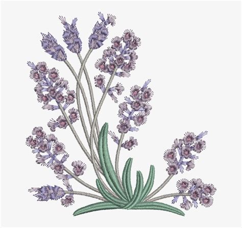 Lavender Embroidery Pattern Custom Embroidery