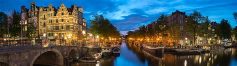 Download Canals Of Amsterdam 4k Ultra Widescreen Wallpaper | Wallpapers.com