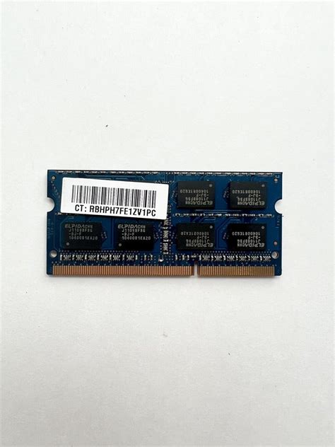 ELPIDA Laptop Memory Ram 2 GB 2Rx8 PC3-10600S-9-10-F1 EBJ21UE8BFU0-DJ-F ...