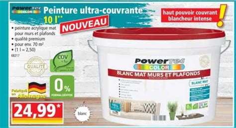 Promo Peinture Ultra Couvrante Powertec Chez Norma Icatalogue Fr