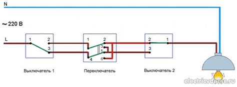 Перекидной выключатель схема подключения - Всё об электрике в доме