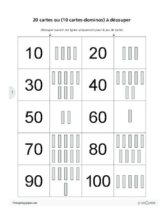 Apprentissage de la dizaine et de la centaine / Jeux de cartes ...