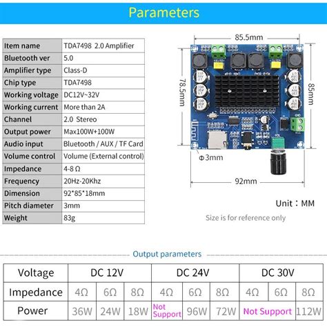 Xh A Bluetooth Tda Digitale Versterker X W Opencircuit