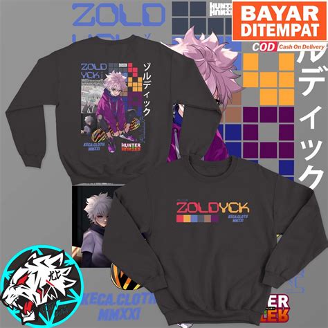 Jual Jaket Sweater Anime Hunter X Hunter Killua Zoldyck Skate Big Size