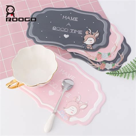 Roogo Mantel Individual De Silicona Para Mesa De Comedor Posavasos