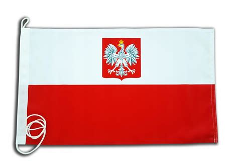 Bandera Flaga Polska X Cm Na Jacht Bawe Na