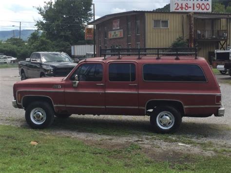 1977 Gmc Suburban K25 34 Ton 4wd Barn Find Beautiful Interior No