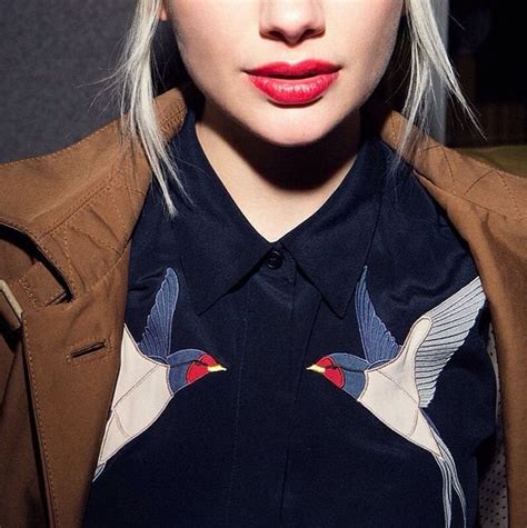 Miriam Giovanelli seen wearing our Spring '15 ink silk crepe de chine ...
