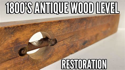 I Restored And Enhanced This 1 Antique Wood Level With Brass Feat