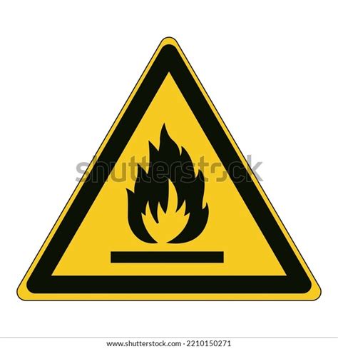 Safety Sign Warning Danger Risk Fire Stock Vector (Royalty Free ...