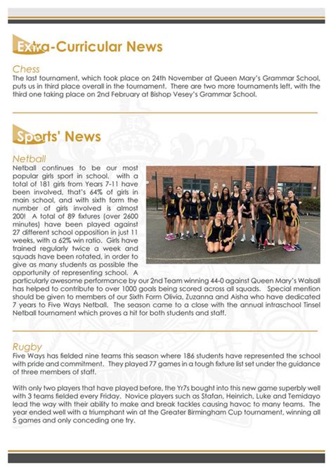 King Edward Vi Five Ways Schoo Spotlight Issue Dec Page