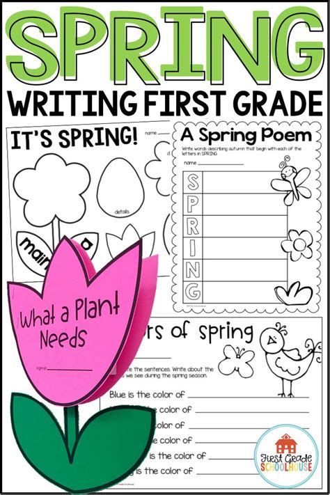 1st Grade Spring Writing Prompts Spring Craft Activity Creative