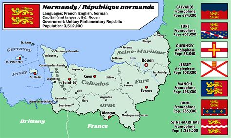 map of normandy and brittany france 7