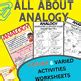 Analogies Activities 40 Analogy Worksheets With Anchor Charts TPT