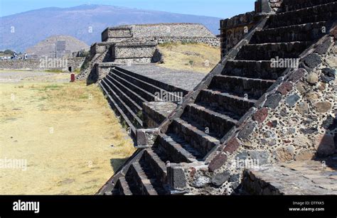 Archeological Site Of The Teotihuacan Pyramids Mexico City Aztec