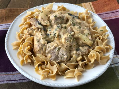 30 Minute Easy Skillet Pork Stroganoff Made With Lean Pork Tenderloin