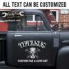 Personalized Gearhead And Piston Custom Fab And Auto Part Garage Sign Hot Rod Lettering Rat Rod