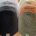 Farmhouse Trivet Round Crochet Trivet Crochet Hot Pad Crochet Potholder Cotton Hot Pad