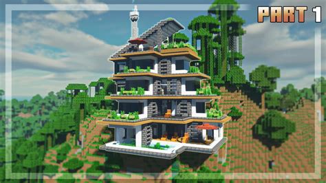 Minecraft Tutorial: Modern Mountain House - 1/3 - YouTube