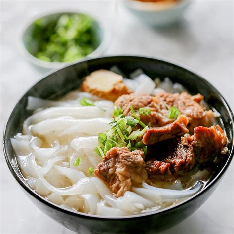 Beef Ho Fun Noodle Soup China Sichuan Food