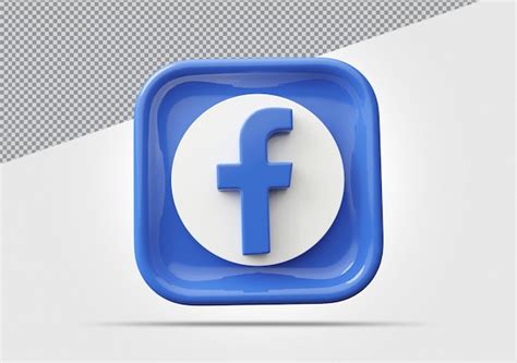 Facebook Icono Social Medios De Comunicaci N D Render Archivo