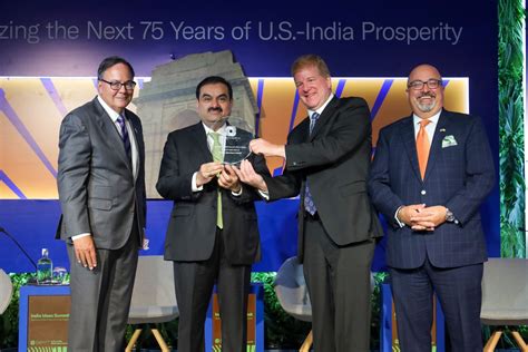 Mr Gautam Adani Chairman And Founder Of Adani Group Received The