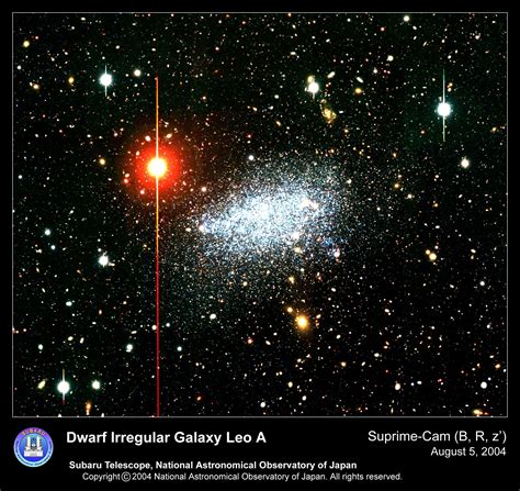 Leo A Nearby Dwarf Irregular Galaxy