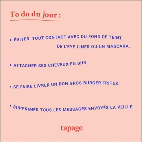 Tuto Comment G Rer Un Lendemain De Soir E Difficile Instagram