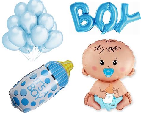 Zestaw Balony Baby Shower Boy Ch Opiec Niebieskie Allegro Pl