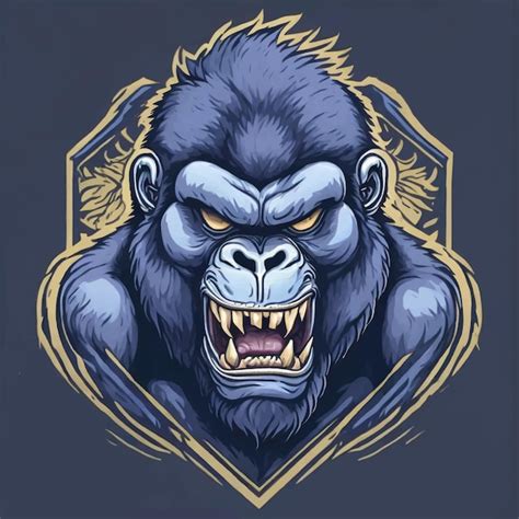 Premium Vector Angry Gorilla Mascot Logo Illustration