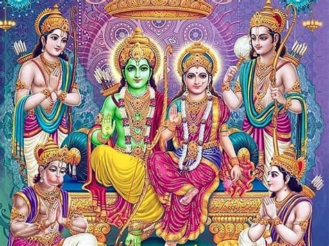 Download Shree Ram Parivar Wallpaper - WallpapersHigh