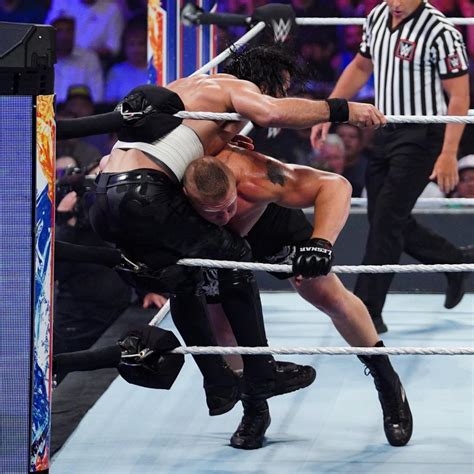 Summerslam 2019 ~ Brock Lesnar Vs Seth Rollins Wwe Photo 42961599