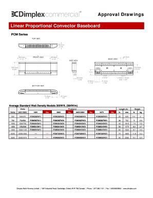 Fillable Online Approval Drawings Linear Proportional Convector