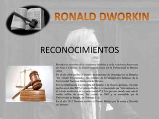 Ronald Dworkin Ppt