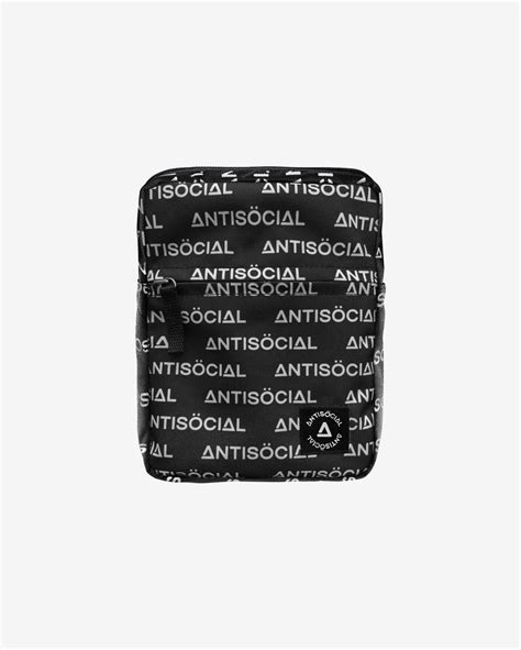 Сумка Antisocial Messenger Bar Logo Черная от бренда Antisocial | LCLS.ru