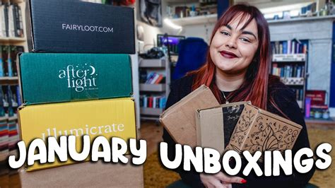 January Book Unboxing Illumicrate Fairyloot Goldsboro Afterlight