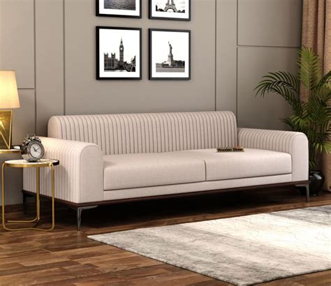 Buy Lorenz Seater Sofa Cotton Jade Ivory Online In India At Best